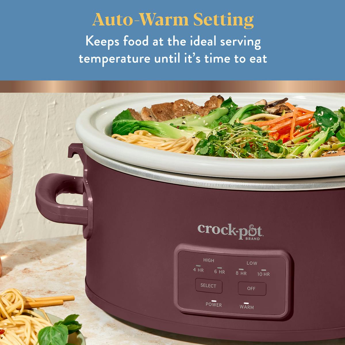Crock-Pot® 6 Qt. Cook & Carry Programmable Slow Cooker, Lambrusco