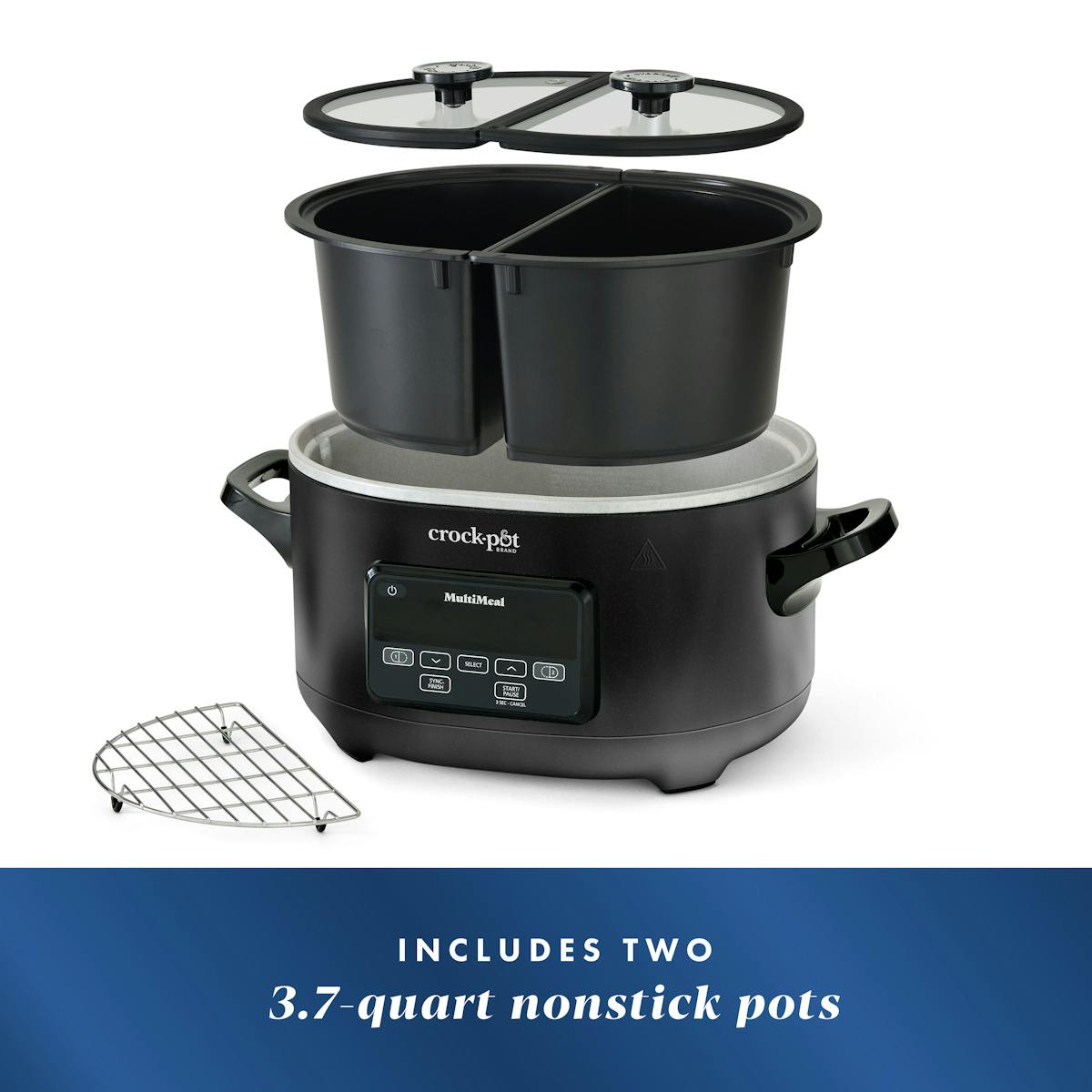 Crock-Pot® MultiMeal Multicooker and Programmable Slow Cooker, Speckled Black