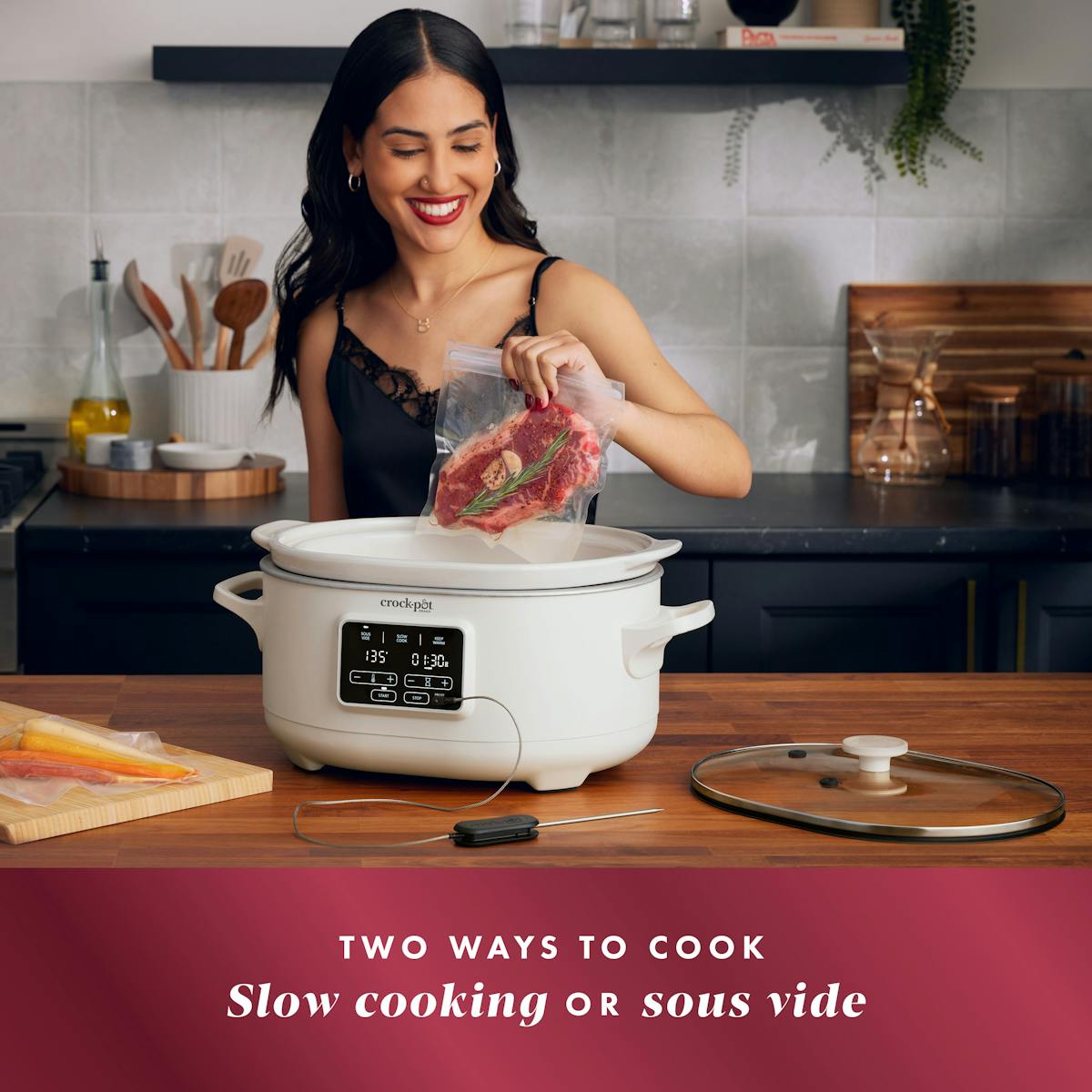 Crock-Pot® Programmable 6-Quart Slow Cooker with Sous Vide, Oat Milk