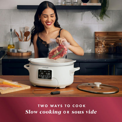 Crock-Pot® Programmable 6-Quart Slow Cooker with Sous Vide, Oat Milk